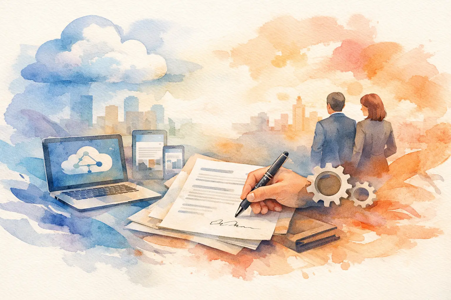 Guia de contratos SaaS empresariais na prática